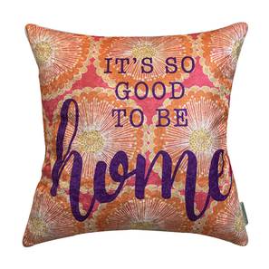 Cushion Cover Design Good Home Cushion Cover (Red, 41 x 41 cm  (16" X 16") Cushion Size)