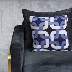 Cushion Cover Design Mullen Cushion Cover (Blue, 41 x 41 cm  (16" X 16") Cushion Size)