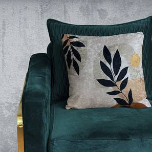Cushion Cover Design Twig Abstract Cushion Cover (Beige, 41 x 41 cm  (16" X 16") Cushion Size)
