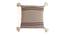 Beckett Cushion Cover (46 x 46 cm  (18" X 18") Cushion Size, natural & maroon) by Urban Ladder - Front View Design 1 - 446762
