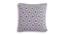 Weston Cushion Cover (51 x 51 cm  (20" X 20") Cushion Size, White & Soft Grey Mel) by Urban Ladder - Front View Design 1 - 446832
