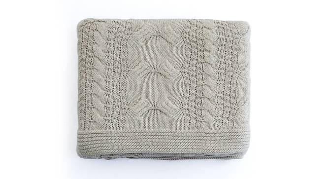 Ione Throw (Pale Whisper) by Urban Ladder - Cross View Design 1 - 446840