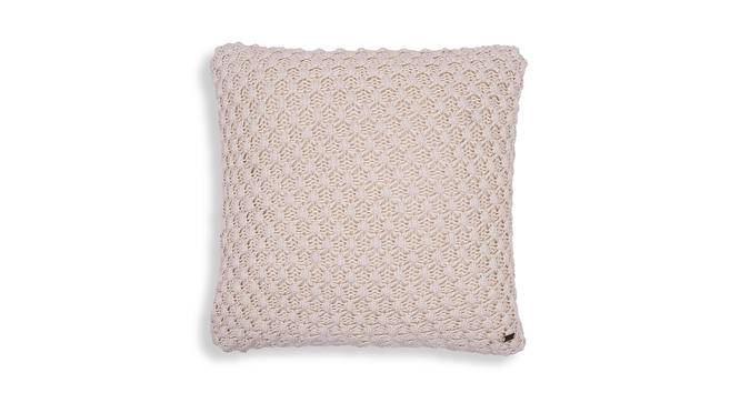 Frances Cushion Cover (41 x 41 cm  (16" X 16") Cushion Size, Natural) by Urban Ladder - Cross View Design 1 - 446847