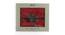London Throw (Red with Golden Metallic Yarn) by Urban Ladder - Design 1 Side View - 446934