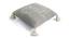 Lennon Cushion Cover (46 x 46 cm  (18" X 18") Cushion Size, Light Grey Mel & Natural) by Urban Ladder - Design 1 Side View - 446938