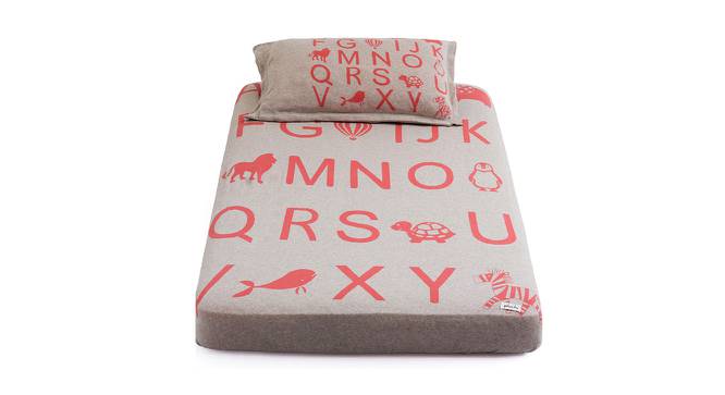 Odin Bedsheet (Single Size, Lady Pink & Light Beige Mel) by Urban Ladder - Front View Design 1 - 446982