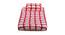 Orson Bedsheet (Single Size, Red & Natural) by Urban Ladder - Front View Design 1 - 446984
