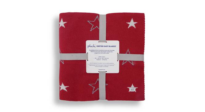 Remedy Blanket (Single Size, Red,Natural & Light Grey Melange) by Urban Ladder - Front View Design 1 - 447049