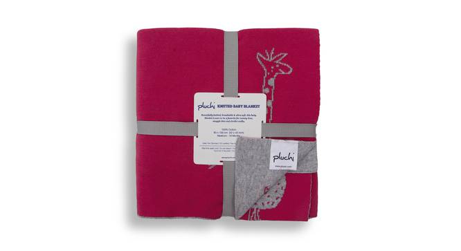 Pandora Blanket (Single Size, Neon Pink & vanilla grey mel) by Urban Ladder - Cross View Design 1 - 447059