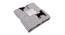 Hugo Blanket (Single Size, Natural, Black & Light Grey Mel) by Urban Ladder - Cross View Design 1 - 447237