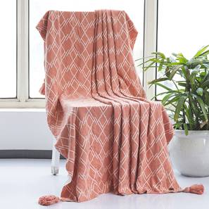 June throw dusty coral and natural lp
