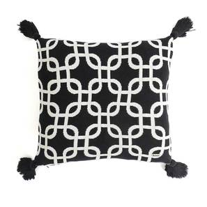 Dashiell cushion cover natural black lp