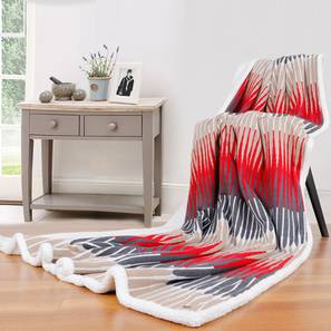 Comforters Design Red, Dark Grey & Stone GSM Cotton Size Comforter