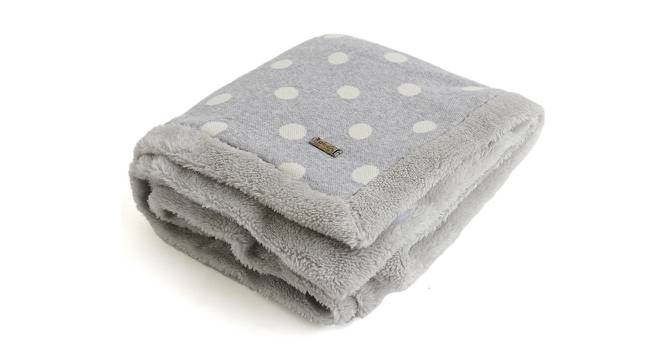 Violet Blanket (Light Grey, Single Size) by Urban Ladder - Cross View Design 1 - 447359