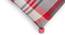 Pike Cushion Cover (51 x 51 cm  (20" X 20") Cushion Size, Red, Ivory & Dark Grey) by Urban Ladder - Rear View Design 1 - 447386
