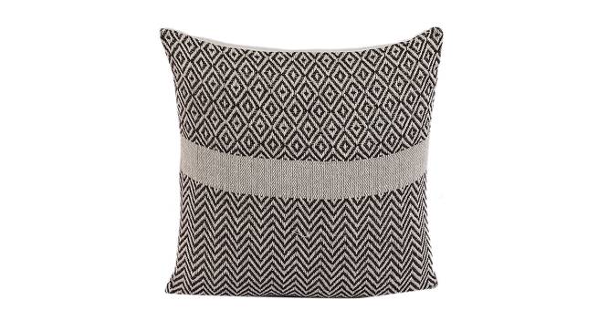 Booker Cushion Cover (White, 41 x 41 cm  (16" X 16") Cushion Size) by Urban Ladder - Front View Design 1 - 447448