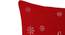 Brigham Cushion Cover (Red, 41 x 41 cm  (16" X 16") Cushion Size) by Urban Ladder - Rear View Design 1 - 447521