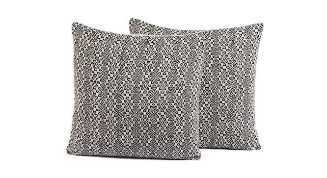 Edson Cushion Cover Set of 2 (41 x 41 cm  (16" X 16") Cushion Size, Off White) by Urban Ladder - Front View Design 1 - 447540