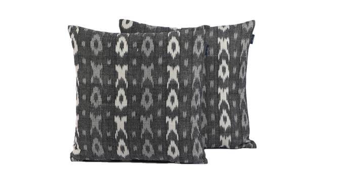 Kenleigh Cushion Cover Set of 2 (Grey, 41 x 41 cm  (16" X 16") Cushion Size) by Urban Ladder - Front View Design 1 - 447624