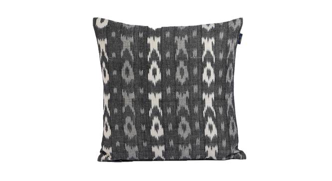 Kenleigh Cushion Cover Set of 2 (Grey, 41 x 41 cm  (16" X 16") Cushion Size) by Urban Ladder - Cross View Design 1 - 447634