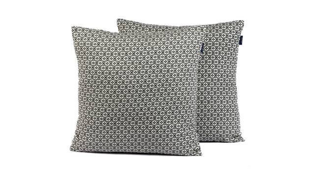 Winslow Cushion Cover Set of 2 (41 x 41 cm  (16" X 16") Cushion Size, Off White) by Urban Ladder - Front View Design 1 - 447749
