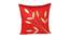 Anna (Red, 41 x 41 cm  (16" X 16") Cushion Size) by Urban Ladder - Front View Design 1 - 448167