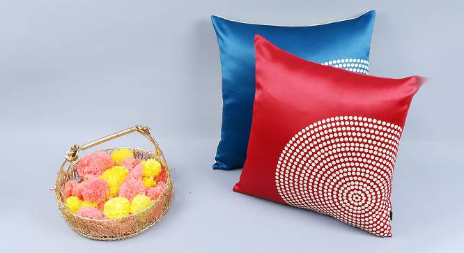 Adeline (41 x 41 cm  (16" X 16") Cushion Size, Multicolor) by Urban Ladder - Front View Design 1 - 448176