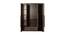 Alaya 4 Door Wardrobe Without Mirror (Walnut Marble Finish) by Urban Ladder - Rear View Design 1 - 448724