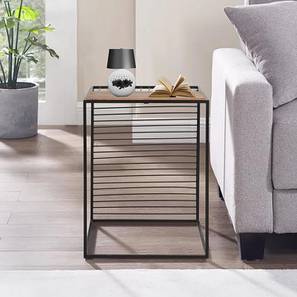 Trevi Design Porto Metal Side Table in Black Finish