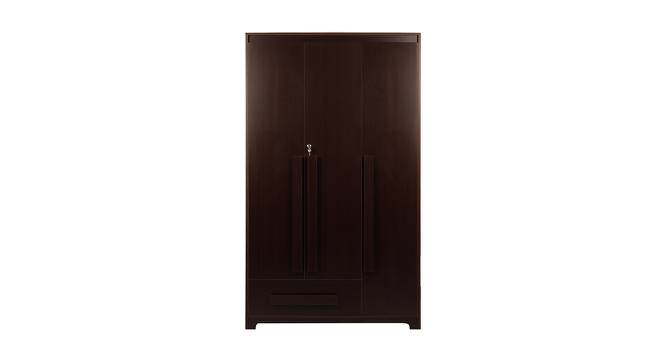 Regal 3 Door Wardrobe Without Mirror (Walnut) by Urban Ladder - Front View Design 1 - 448777