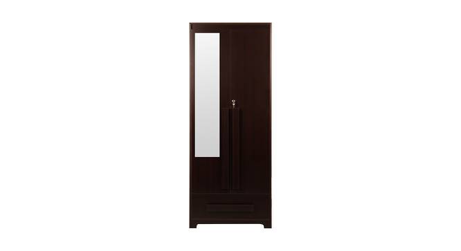 Sisca 2 Door Wardrobe With Mirror (Walnut) by Urban Ladder - Front View Design 1 - 448779