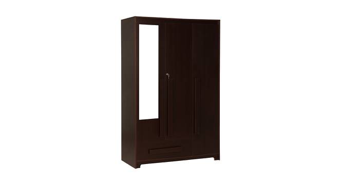 Regal 3 Door Wardrobe With Mirror (Walnut) by Urban Ladder - Cross View Design 1 - 448790