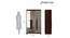 Regal 3 Door Wardrobe With Mirror (Walnut Marble Finish) by Urban Ladder - Design 1 Dimension - 448840