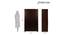 Regal 3 Door Wardrobe Without Mirror (Walnut) by Urban Ladder - Design 1 Dimension - 448843