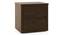 Harzine Bedside Table (Californian Walnut Finish) by Urban Ladder - Front View Design 1 - 448906