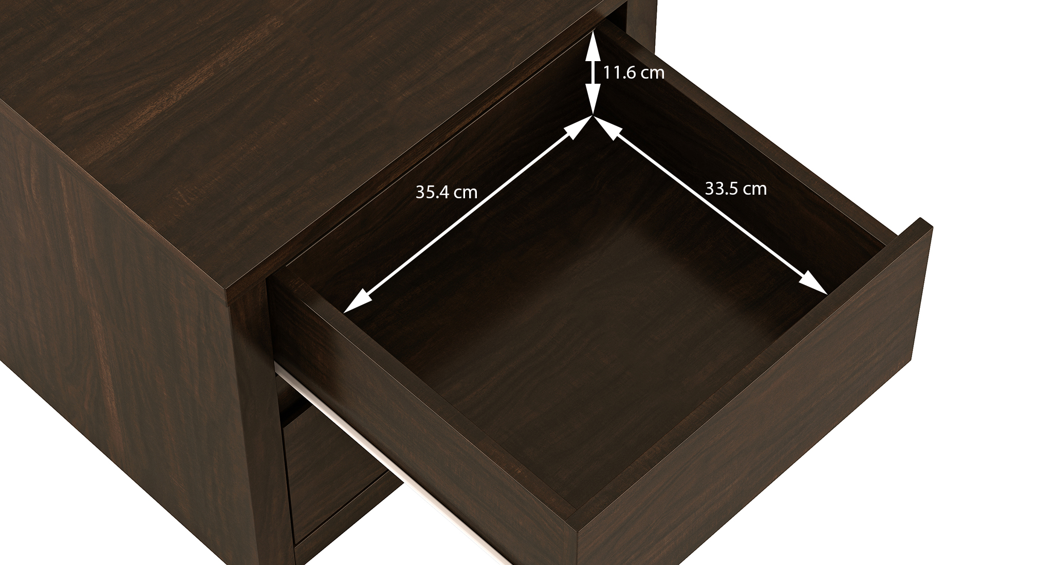 Harzine bedside table californian walnut 7