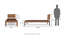 Boston Single Bed (Solid Wood) (Teak Finish, Without Trundle) by Urban Ladder - Dimension Design 1 - 
