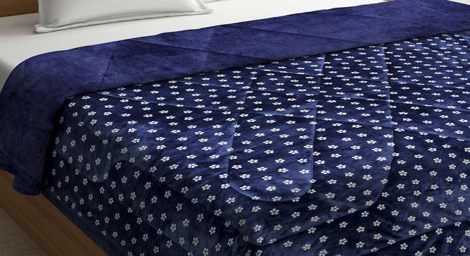 Caine Quilt (Blue, King Size) by Urban Ladder - Front View Design 1 - 448930