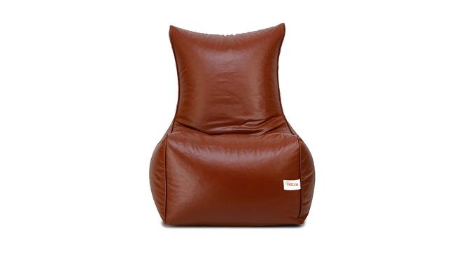 Chair Filled Bean Bag - Yellow (Tan, with beans Bean Bag Type, XXXL Bean Bag Size) by Urban Ladder - Front View Design 1 - 448985