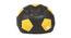 Football Filled (with beans Bean Bag Type, XXXL Bean Bag Size, Black & Yellow) by Urban Ladder - Front View Design 1 - 448992