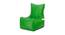 Chair Filled Bean Bag - Yellow (with beans Bean Bag Type, XXXL Bean Bag Size, Neon Green) by Urban Ladder - Cross View Design 1 - 449001
