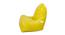 Chair Filled Bean Bag - Yellow (Yellow, with beans Bean Bag Type, XXXL Bean Bag Size) by Urban Ladder - Design 1 Side View - 449027