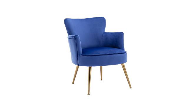 Jelena Lounge Chair (Blue) by Urban Ladder - Cross View Design 1 - 449365