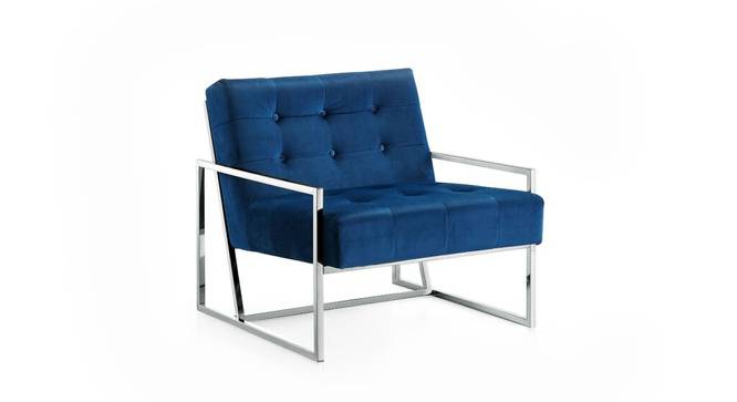 Taina Lounge Chair (Blue) by Urban Ladder - Cross View Design 1 - 449378