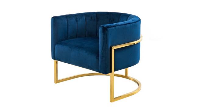 Sasheen Lounge Chair (Blue) by Urban Ladder - Cross View Design 1 - 449379