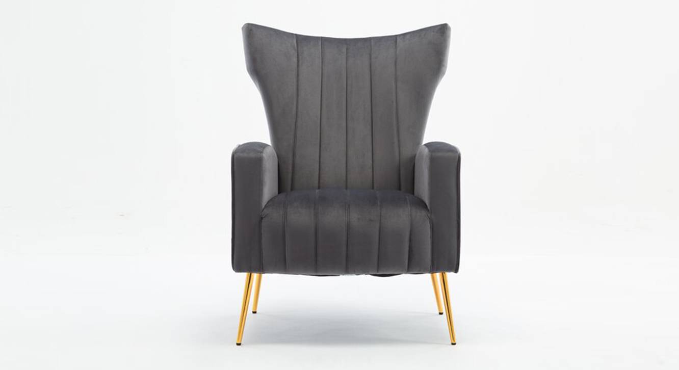 Nada Lounge Chair in Green Fabric Urban Ladder