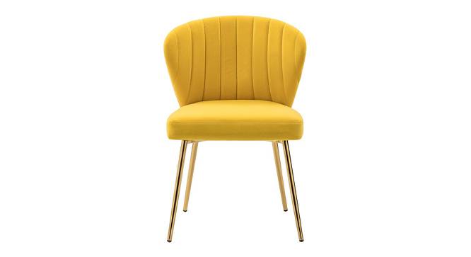 Mischa Lounge Chair (Yellow) by Urban Ladder - Front View Design 1 - 449389