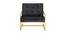 Taina Lounge Chair (Black) by Urban Ladder - Front View Design 1 - 449395