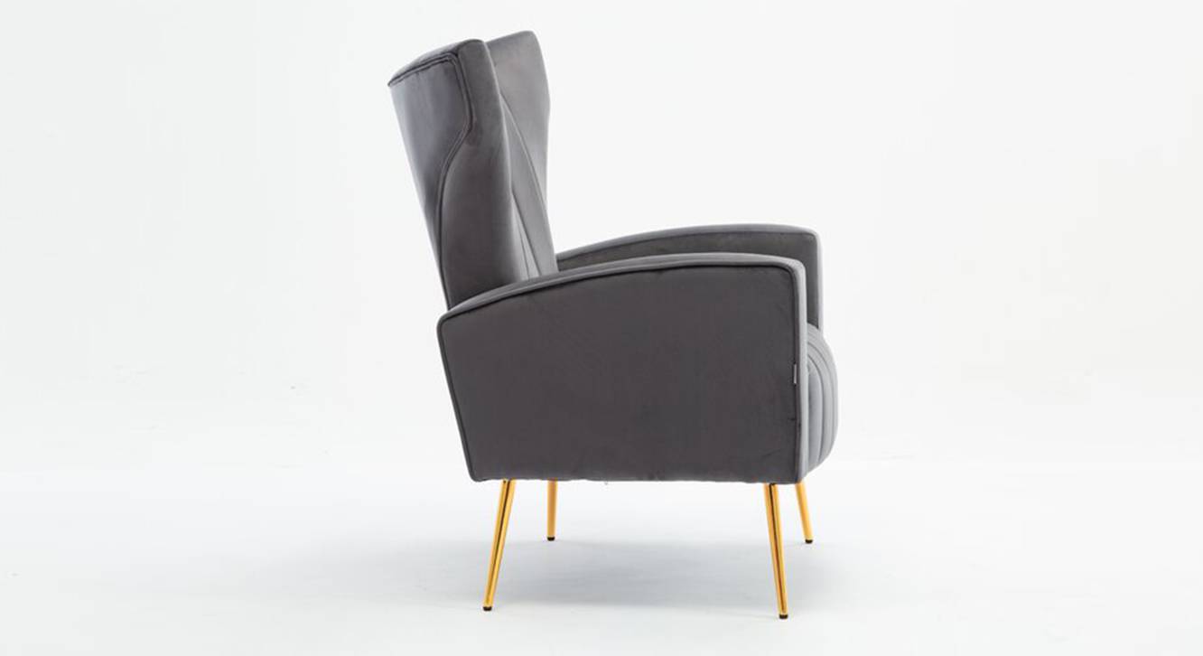 Nada Lounge Chair in Green Fabric Urban Ladder