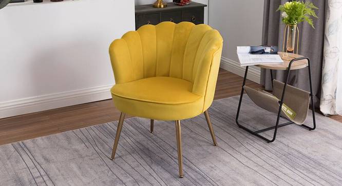 Tyana Lounge Chair (Yellow) by Urban Ladder - Cross View Design 1 - 449463